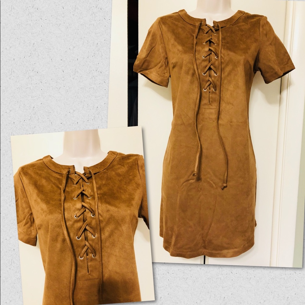 Suede dress - Picture 1 of 3